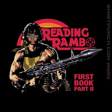 Load image into Gallery viewer, Shirts Magnets / 3"x3" / Black Reading Rambo
