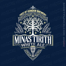 Load image into Gallery viewer, Shirts Magnets / 3"x3" / Navy Minas Tirith White Ale