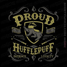 Load image into Gallery viewer, Shirts Magnets / 3"x3" / Black Proud to be a Hufflepuff