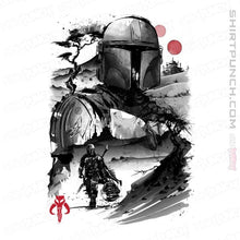 Load image into Gallery viewer, Daily_Deal_Shirts Magnets / 3"x3" / White The Bounty Hunter In The desert Sumi-e