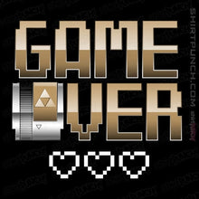 Load image into Gallery viewer, Shirts Magnets / 3"x3" / Black Game Over