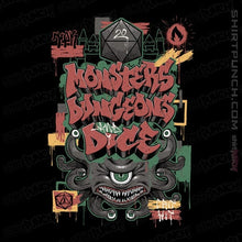 Load image into Gallery viewer, Daily_Deal_Shirts Magnets / 3"x3" / Black Monsters, Dungeons & Dice