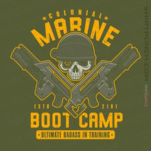 Load image into Gallery viewer, Shirts Magnets / 3"x3" / Military Green Colonial Marine s