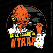 Load image into Gallery viewer, Shirts Magnets / 3"x3" / Black Caught In A Trap