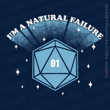 Load image into Gallery viewer, Shirts Magnets / 3"x3" / Navy I'm A Natural Failure