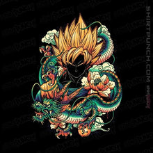Load image into Gallery viewer, Shirts Magnets / 3&quot;x3&quot; / Black Colorful Dragon
