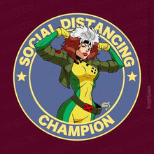 Load image into Gallery viewer, Shirts Magnets / 3"x3" / Maroon Rogue Social Distancing Champion