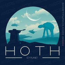 Load image into Gallery viewer, Shirts Magnets / 3"x3" / Navy Hoth Icy Planet
