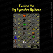 Load image into Gallery viewer, Shirts Magnets / 3"x3" / Black My Eyes Are Up Here RS