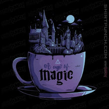 Load image into Gallery viewer, Shirts Magnets / 3"x3" / Black A Cup Of Magic
