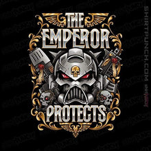 Load image into Gallery viewer, Shirts Magnets / 3&quot;x3&quot; / Black The Emperor Protects

