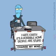 Load image into Gallery viewer, Shirts Magnets / 3"x3" / Powder Blue I Hate Earth