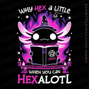 Daily_Deal_Shirts Magnets / 3"x3" / Black Axolotl Witching Hour
