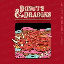 Load image into Gallery viewer, Shirts Magnets / 3&quot;x3&quot; / Red Donuts And Dragons
