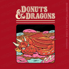 Load image into Gallery viewer, Shirts Magnets / 3"x3" / Red Donuts And Dragons