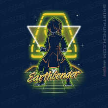 Load image into Gallery viewer, Shirts Magnets / 3"x3" / Navy Retro Earthbender