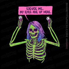 Load image into Gallery viewer, Shirts Magnets / 3"x3" / Black My Eyes Are Up Here