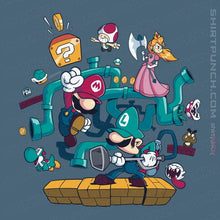 Load image into Gallery viewer, Daily_Deal_Shirts Magnets / 3"x3" / Indigo Blue The Plumber Brothers