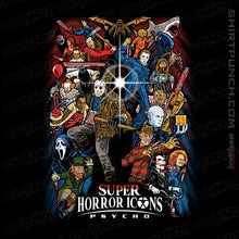 Load image into Gallery viewer, Daily_Deal_Shirts Magnets / 3"x3" / Black Super Horror Icons