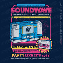 Load image into Gallery viewer, Secret_Shirts Magnets / 3"x3" / Navy Pump Up The Volume