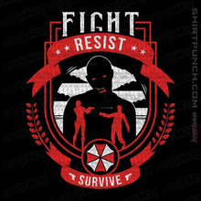 Load image into Gallery viewer, Shirts Magnets / 3"x3" / Black Fight, Resist, Survive
