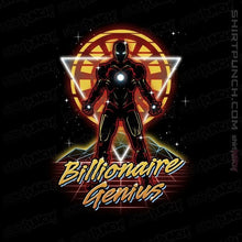 Load image into Gallery viewer, Shirts Magnets / 3"x3" / Black Retro Billionaire Genius