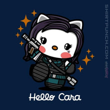 Load image into Gallery viewer, Shirts Magnets / 3"x3" / Navy Hello Cara