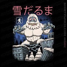 Load image into Gallery viewer, Shirts Magnets / 3"x3" / Black Kaiju Snowman