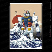 Load image into Gallery viewer, Secret_Shirts Magnets / 3"x3" / Black Kanagawa Gundam