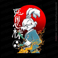 Load image into Gallery viewer, Shirts Magnets / 3"x3" / Black Fighter Rabbit