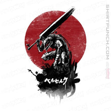 Load image into Gallery viewer, Shirts Magnets / 3"x3" / White Red Sun Swordsman
