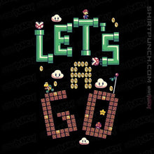 Load image into Gallery viewer, Daily_Deal_Shirts Magnets / 3"x3" / Black Let's A Go