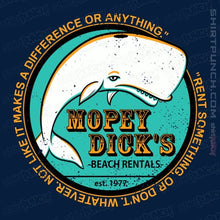 Load image into Gallery viewer, Shirts Magnets / 3"x3" / Navy Mopey Dick's
