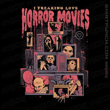 Load image into Gallery viewer, Shirts Magnets / 3"x3" / Black Horror Movies