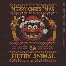 Load image into Gallery viewer, Daily_Deal_Shirts Magnets / 3"x3" / Dark Chocolate Merry Christmas Filthy Animal
