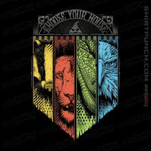 Load image into Gallery viewer, Daily_Deal_Shirts Magnets / 3"x3" / Black Choose Your House