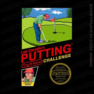 Shirts Magnets / 3"x3" / Black Lee Carvallo's Putting Challenge