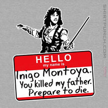 Load image into Gallery viewer, Daily_Deal_Shirts Magnets / 3"x3" / Sports Grey Inigo Hello