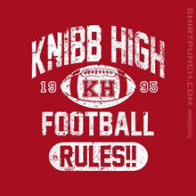 Load image into Gallery viewer, Shirts Magnets / 3"x3" / Red Knibb High Football Rules
