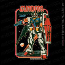 Load image into Gallery viewer, Secret_Shirts Magnets / 3"x3" / Black Retro Gundam