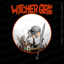 Load image into Gallery viewer, Daily_Deal_Shirts Magnets / 3"x3" / Black Witcher Girl