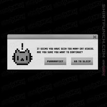 Load image into Gallery viewer, Shirts Magnets / 3"x3" / Black Alert Cat