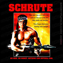 Load image into Gallery viewer, Secret_Shirts Magnets / 3"x3" / Black Dwight Rambo