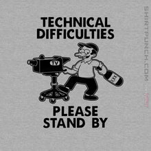 Load image into Gallery viewer, Daily_Deal_Shirts Magnets / 3"x3" / Sports Grey Technical Difficulties