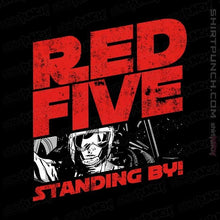 Load image into Gallery viewer, Shirts Magnets / 3"x3" / Black Red 5 Standing By