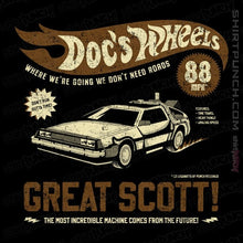 Load image into Gallery viewer, Daily_Deal_Shirts Magnets / 3"x3" / Black Doc's Wheels