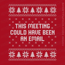 Load image into Gallery viewer, Daily_Deal_Shirts Magnets / 3"x3" / Red Email Meeting Sweater