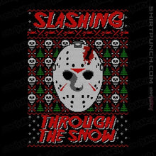 Load image into Gallery viewer, Daily_Deal_Shirts Magnets / 3"x3" / Black Slashing Through The Snow