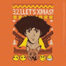 Load image into Gallery viewer, Shirts Magnets / 3"x3" / Orange Cowboy Xmas