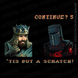 Daily_Deal_Shirts Magnets / 3"x3" / Black King Arthur Continue Screen